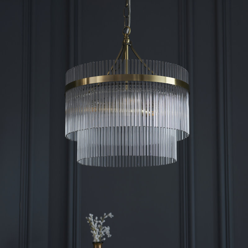 Geira 3 - Light Unique/Statement Chandelier, Antique Brass