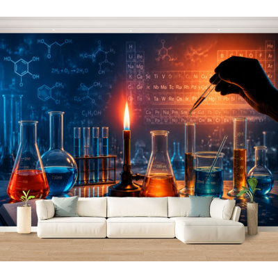 Wall Mural Peel and Stick Wallpaper Laboratory research Self-Adhesive Removable Contact Paper Wall Decor for Living Room Bedroom 100"H x 144"W