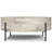 Rayburn SOLID MANGO WOOD 38 inch Wide Round Modern Urban Drum Coffee Table in White Wash-1706187743
