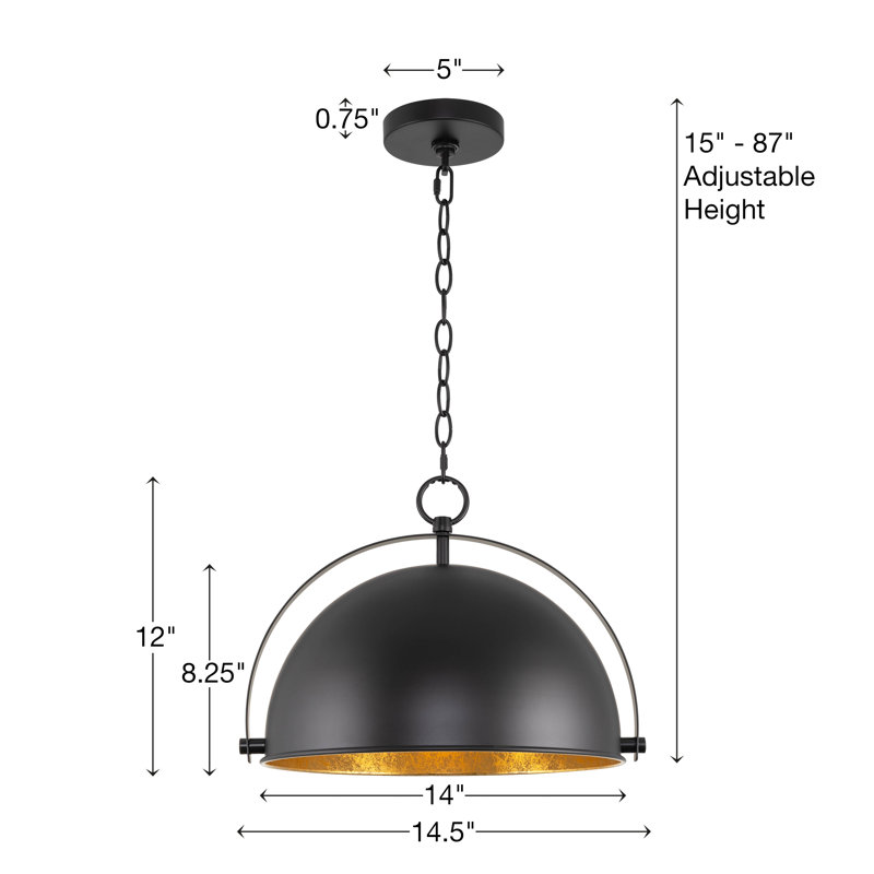 Luminaire suspendu à 1 lumière DEL Trineice