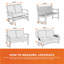Housse pour canapé de patio Basics