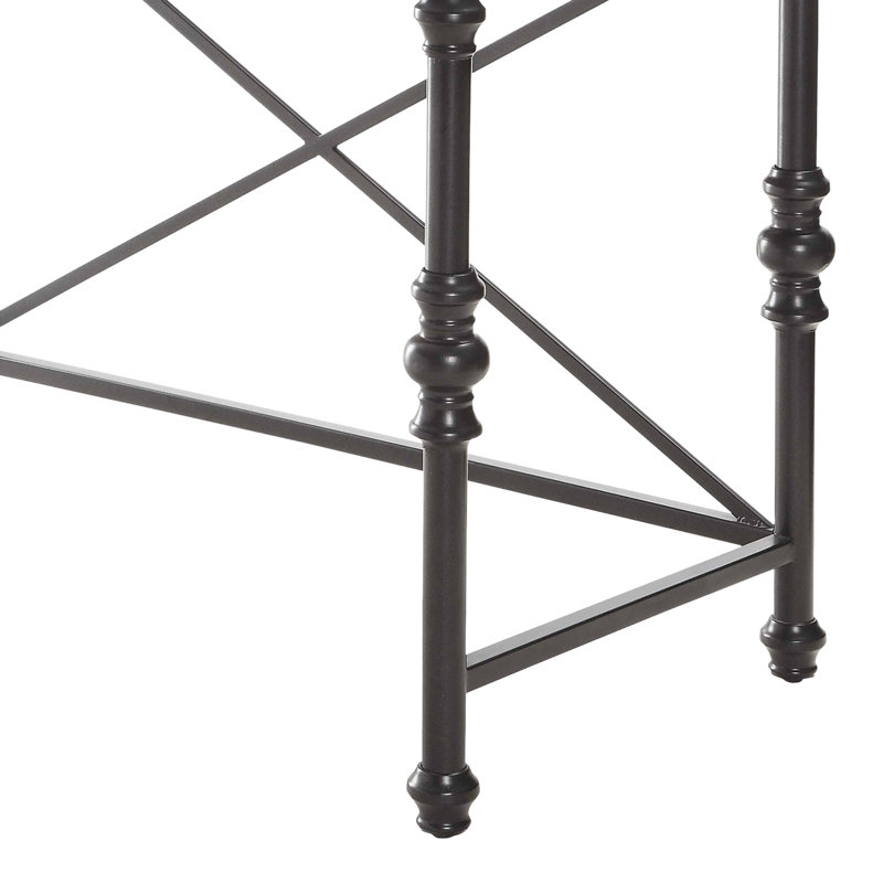 Table rectangulaire à hauteur de comptoir avec rangement Kalissa