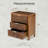 Manish 3 - Drawer Accent Chest with Burl Finish-1626921479