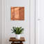 Key storage cabinet, Opens to the right, 30x30x5, White, Natural wood structures and warm brown, 