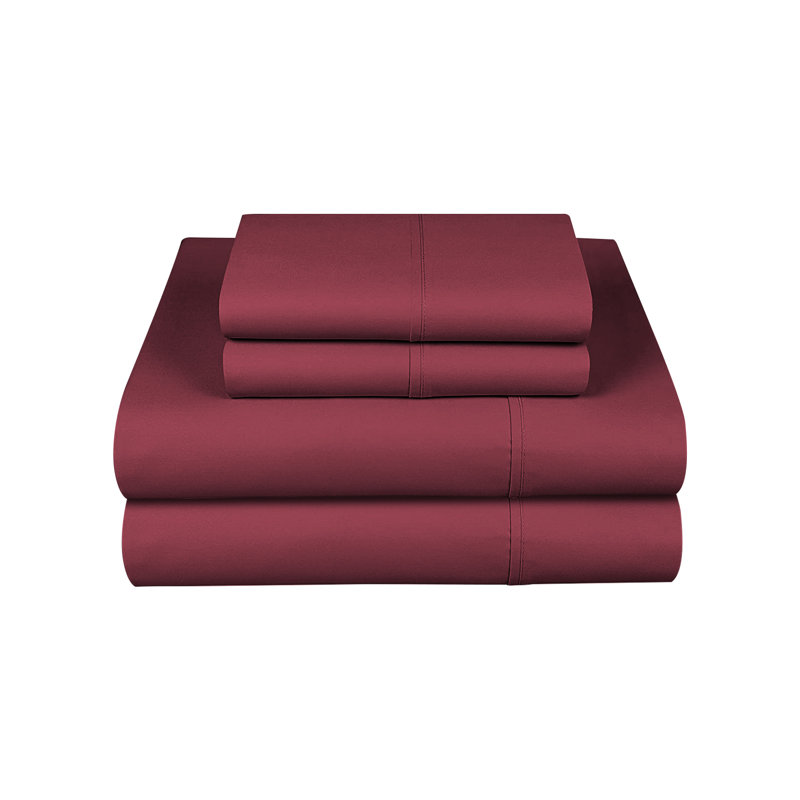 Sheet Set6 Microfiber Sheet Set, Burgundy