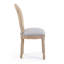 Kairox French Country Upholstered Dining Chairs with Rattan Backrest and  Rubberwood Frame-125177288
