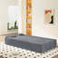 Canapé-lit moelleux pliable en peluche avec coussins de soutien pour le repos intérieur-129606194