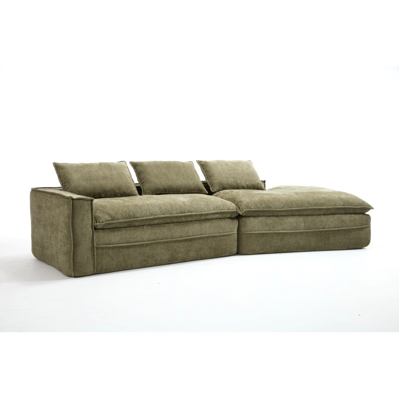 Canapé modulaire Modern, Tissu vert