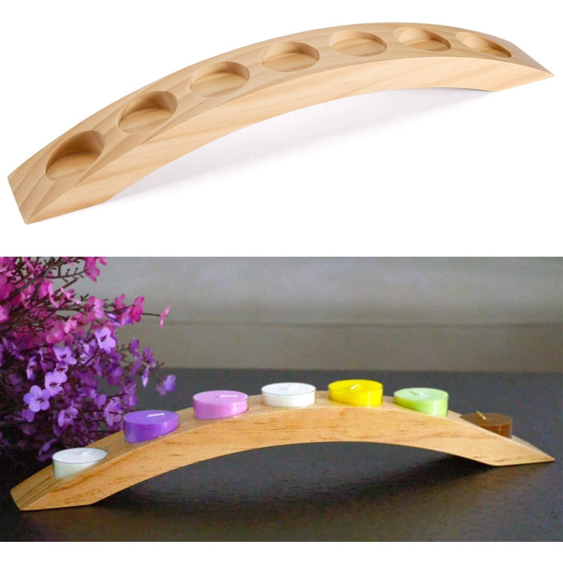 Long bougeoir en bois