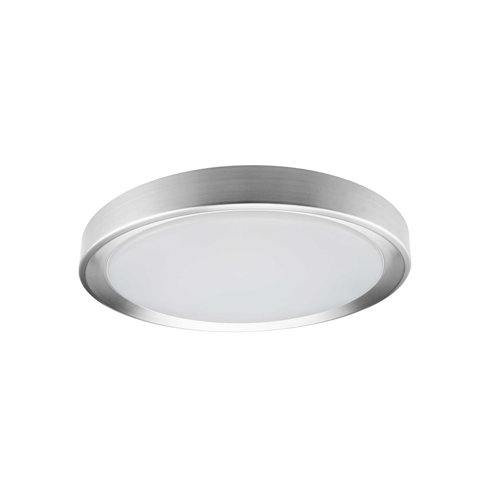 Single Light LED Flush Mount, Satin Chrome