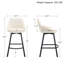 Tabourets de comptoir pivotants de 25,6 po Alonsa-130955283