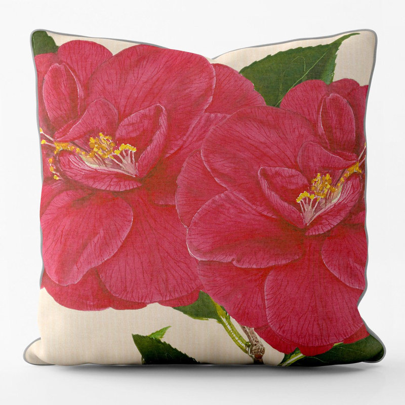 Hulbig Cotton Floral Square Euro Cushion