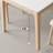 White + Burlywood Rectangular Sintered Stone + Solid Wood Dining Table-125528048