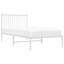 Metal Bed Frame with Headboard White-276808364