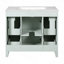 Meuble-lavabo 36 po avec lavabo en céramique, portes à fermeture douce, 2 tiroirs double couche et 2 tiroirs standard, tablette réglable-115688529