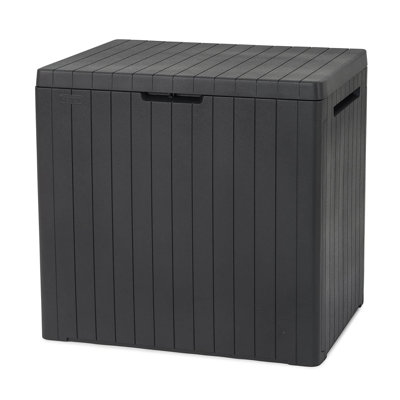 KYEUIN 57.8cm W 113L Resin Deck Box in Dark Grey