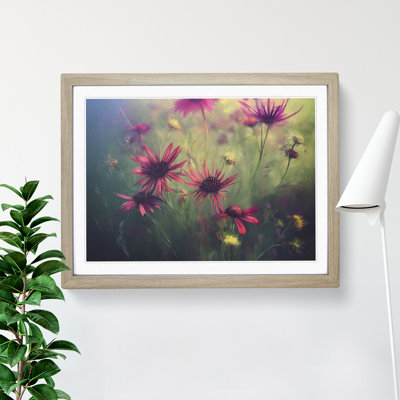 Mesmerising Wildflowers Floral 1 Piece Single Picture Frame Painting