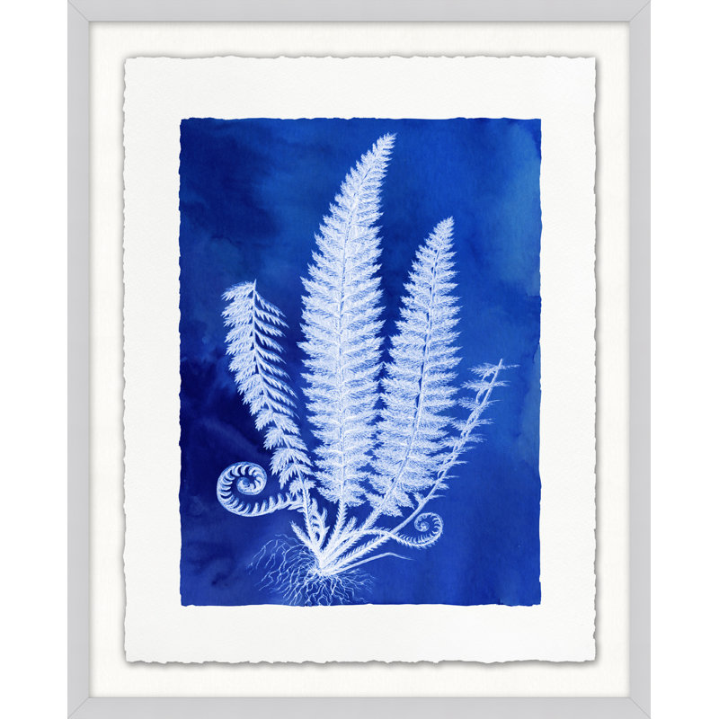 Fernspirationdigo, impression encadrée sur verre 2 pi