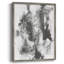 Graphite abstrait III, reproduction encadrée - bois massif-1919639866
