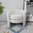 White Boucle Lounge Chair