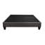 Lit plateforme très grand, tissu d'ameublement gris foncé, base de lit en bois 14 po, design contemporain
