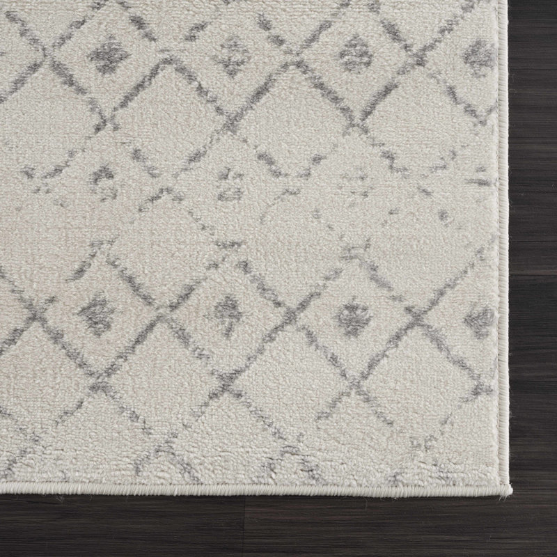 Tapis beige Dounia, Rond 6 pi 7 po