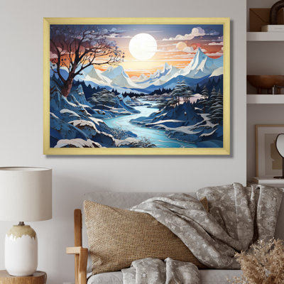 Berfu Glacier Glacial Majesty Pointillism II - reproduction