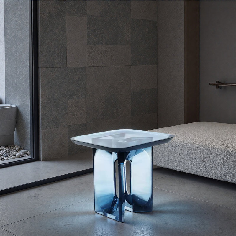 Table basse luxueuse et sophistiquée en résine