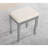 Wood Vanity In Silver - Make Up Table With Storage For Accessories Finish Four Box Drawers & Mirror