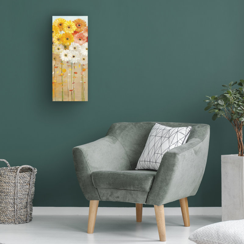 Danhui Nai Daisies Fall I Canvas Art, 19" H x 8" W