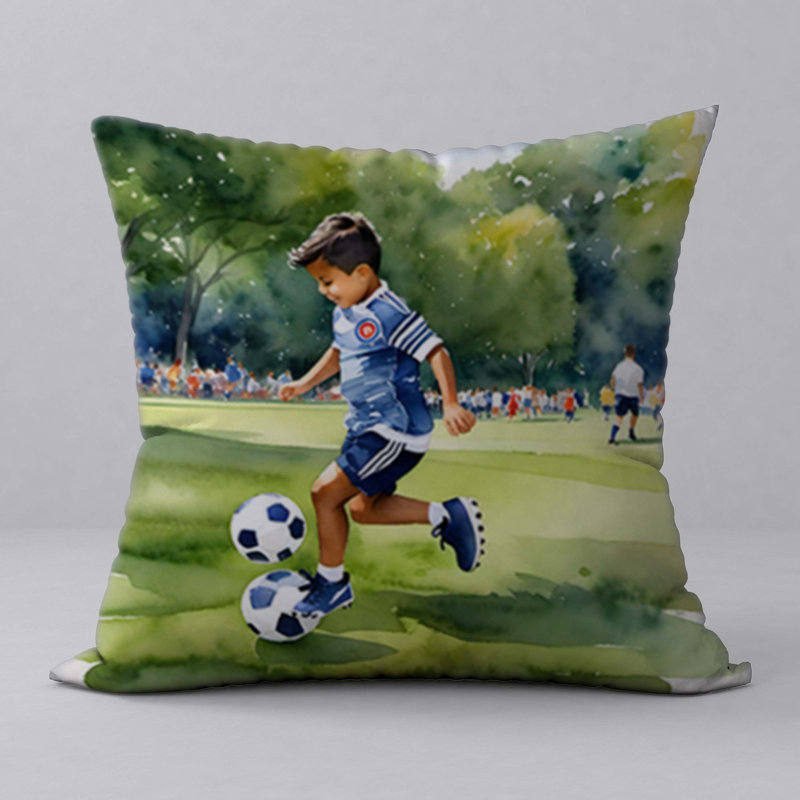 Polyester Throw Square Pillow Cover & Insert