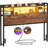 Storage Headboard with LED Lights, Bookcase Headboard with Charging Station-1740395105-1740395109