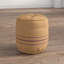 Pouf rond rayé 18 po Dejahnay