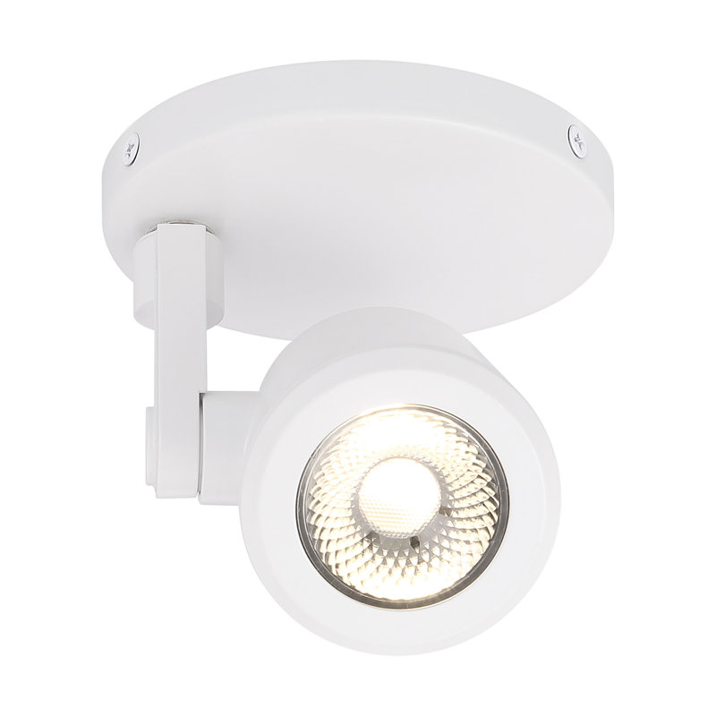 Plafonnier semi-encastré à DEL 1 lumière 4,75 po Aalivia, Blanc