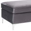 Repose-pieds modulaire en velours bleu Jaszira-1177876435