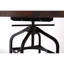 Walnut Round Wood Top Dining Table