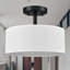 Plafonnier cylindrique encastré moderne noir-1731802204