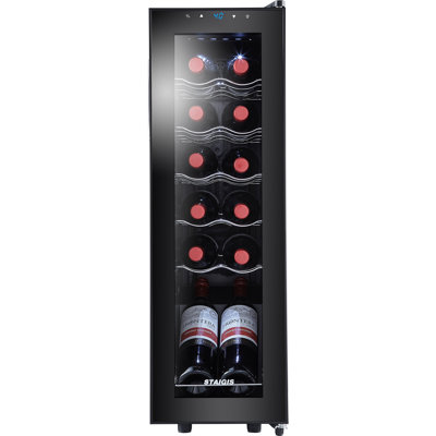 12 Bottle Single Zone Freestanding Wine Refrigerator
