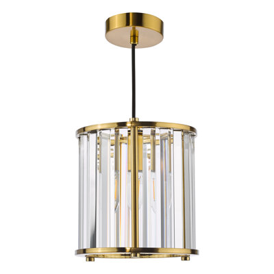 Kiran 1LT PENDANT & CLEAR GLS