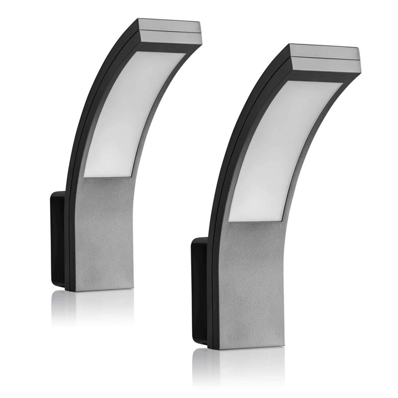 Alverstone Anthracite 25cm H Integrated LED Outdoor Flush Mount