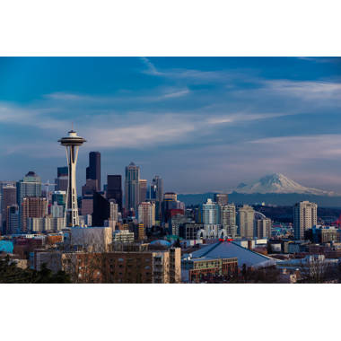 Bless international The Space Needle And Skyline At Dawn, Seattle, USA I On  Canvas by Matteo Colombo Gallery-Wrapped Canvas Giclée