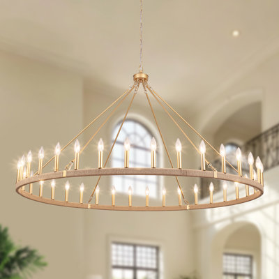 Luminaire pour îlot de cuisine à 36 lumières de 36 po à 36 lumières avec corde naturelle pour la salle à manger, l'îlot de cuisine, le vestibule et le salon