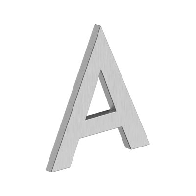 Deltana LETTRE A, B, SÉRIE A, A, acier inoxydable brossé