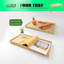 Table-plateau en bambou avec pieds pliables pour lit et canapé, b ...
