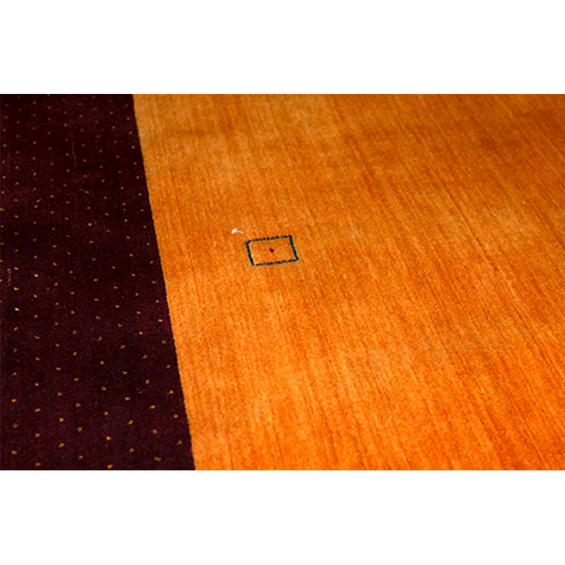 Hand-Knotted High-Quality Red and Orange Area Rug