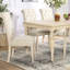 Buffet urbain chic - Bois fini blanc câblé pour une salle à manger élégante, style bord de mer, pieds, détente au bord de l'eau, 162,5 cm (l) x 76 cm (h) x 96,5 cm (p)
