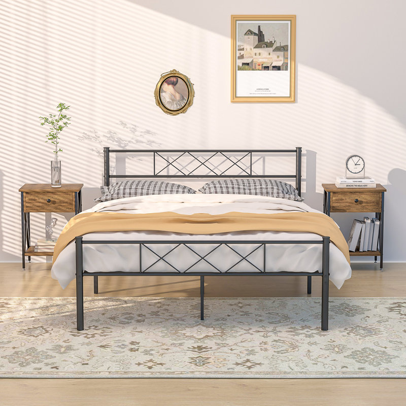 Ensemble de chambre à coucher Kempst, Complète, Marron