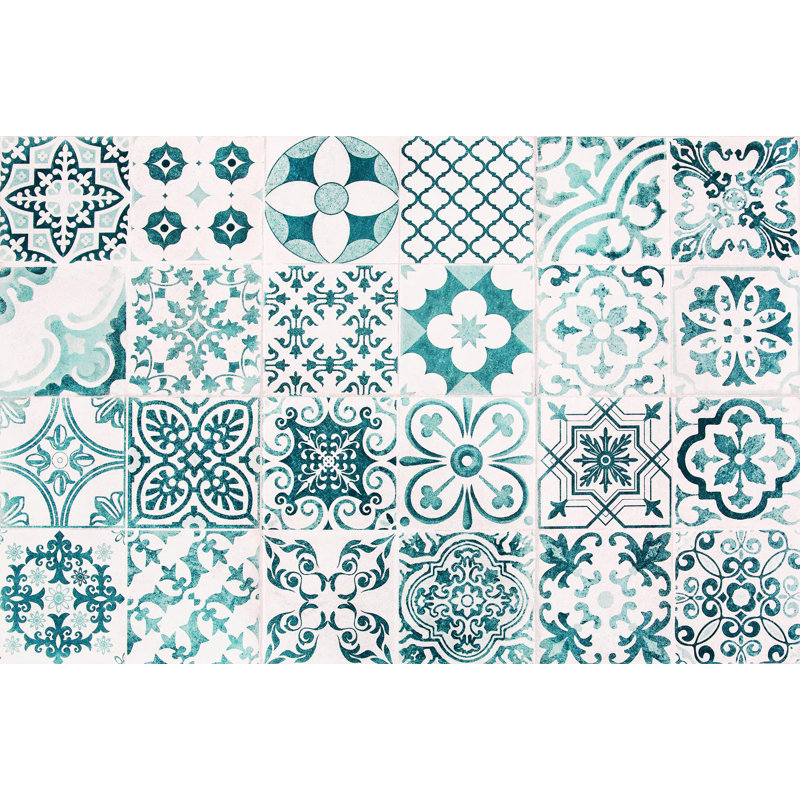 Miera Kitchen Mat, Runner 80 x 300 cm, White/Green