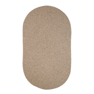 Tapis gris foncé tressé pied-de-poule Cablelock