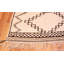 Tapis marocain rétro ivoire brun